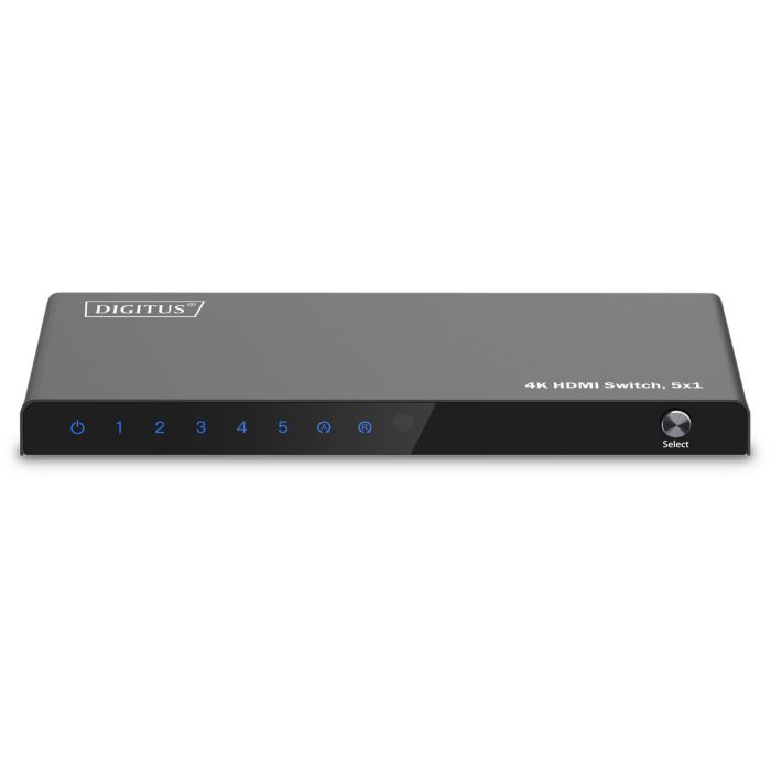 DIGITUS HDMI Switch. 5x1 4K/60Hz HDCP 2.3 3