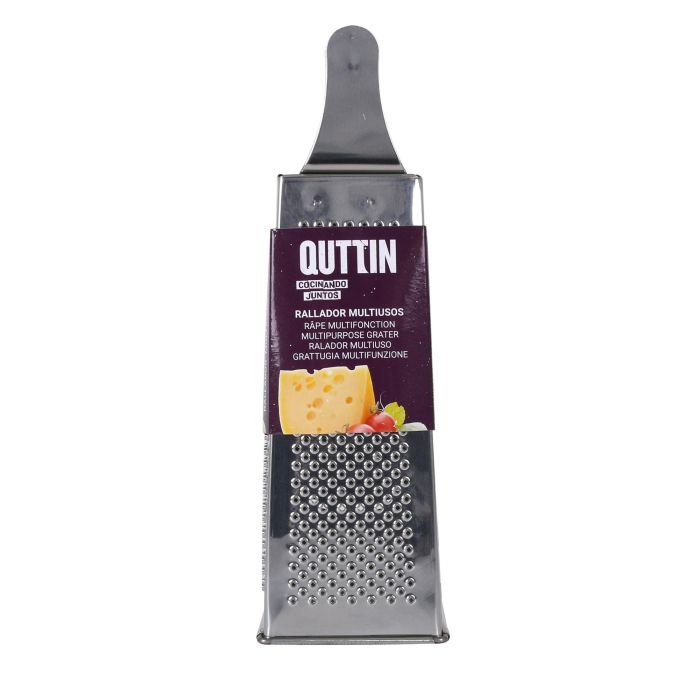 Quttin Rallador Multiusos 4 Caras Acero Inoxidable 20 cm (12 Unidades) 3 Quttin Rallador Multiusos 4 Caras Acero Inoxidable 20 cm (12 Unidades) 3