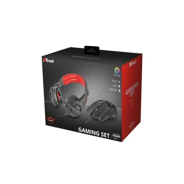Pack Gaming Trust Gaming GXT 784/ Auriculares con Micrófono + Ratón Óptico 0 Pack Gaming Trust Gaming GXT 784/ Auriculares con Micrófono + Ratón Óptico 0