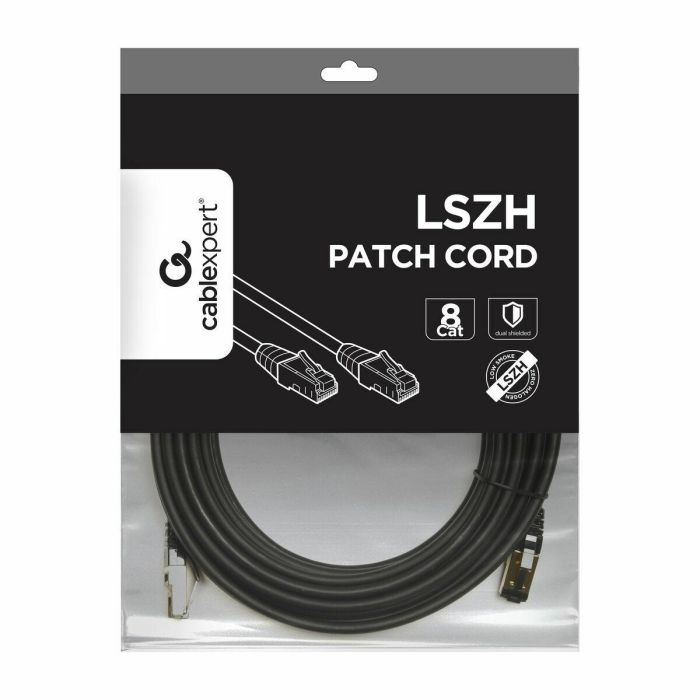 Gembird PP8-LSZHCU-BK-5M cable de red Negro Cat8 S/FTP (S-STP) 1 Gembird PP8-LSZHCU-BK-5M cable de red Negro Cat8 S/FTP (S-STP) 1