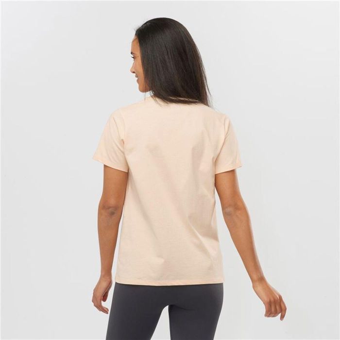 Camiseta de Manga Corta Hombre Salomon Beige 2