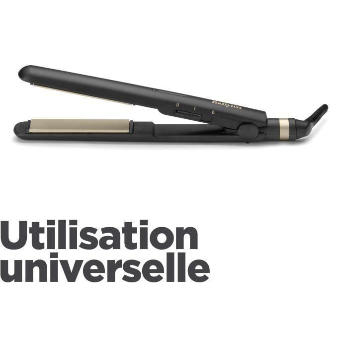 BaByliss ST089E - Plancha para el pelo BaByliss - 2 niveles de temperatura - Hasta 230 ° C - Placas de cerámica - Alfombra resistente al calor 5 BaByliss ST089E - Plancha para el pelo BaByliss - 2 niveles de temperatura - Hasta 230 ° C - Placas de cerámica - Alfombra resistente al calor 5