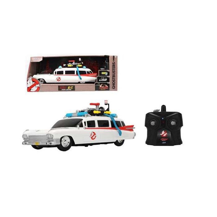 Smoby RC Cazafantasmas ECTO 1 Coche Radiocontrol 1:16, Vehículo Ghostbusters para Niños a partir de 6 años
