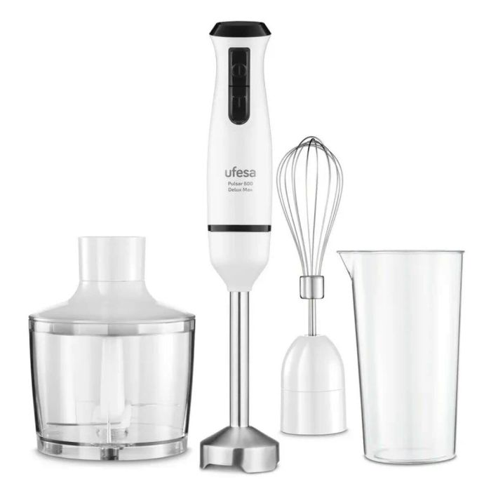 Batidora de Mano UFESA 600 DELUX MAX Blanco Negro 600 W
