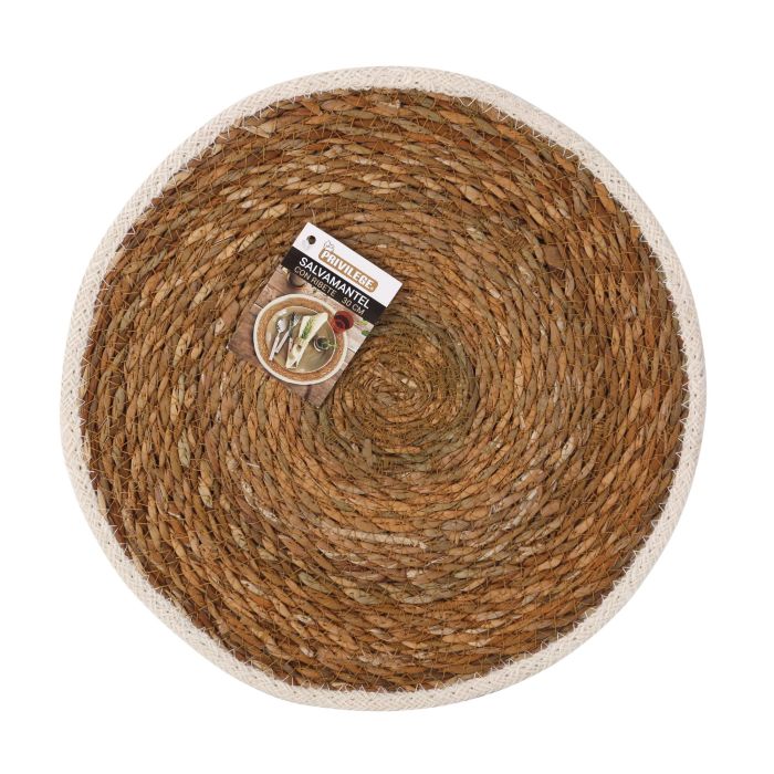 Salvamantel Seagrass con Ribete Rojo 30 cm - Privilege (36 Unidades) 1 Salvamantel Seagrass con Ribete Rojo 30 cm - Privilege (36 Unidades) 1