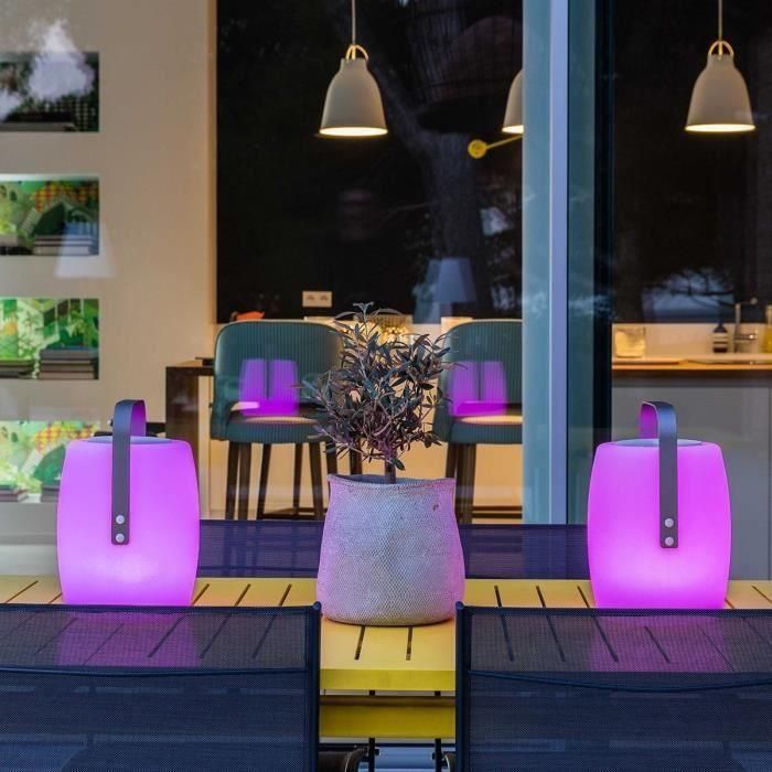 Lumisky LUM3760119738320 Lucy Play Lámpara Altavoz Bluetooth Inalámbrico LED Blanco y Multicolor Regulable H31 cm 4