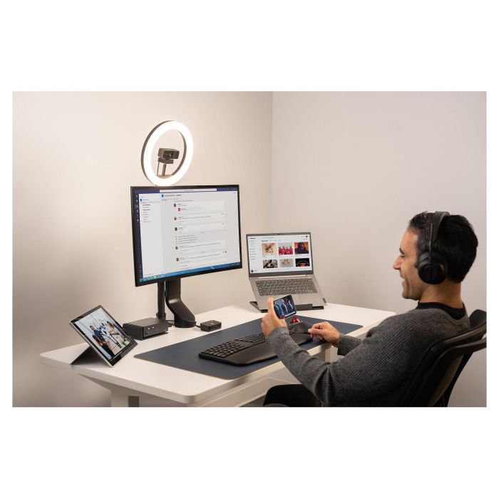 Kensington Auriculares Gaming H3000 PROVC, Diadema Bluetooth 5.2, Negro, 60h Batería, Cancelación Ruido, Micrófono Boom, USB-C, Para PC, PS, Xbox, Android, iOS