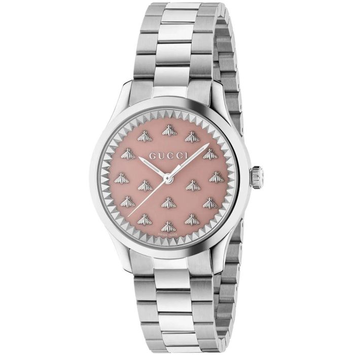 Reloj Mujer Gucci G-TIMELESS MULTIBEE Plateado Reloj Mujer Gucci G-TIMELESS MULTIBEE Plateado