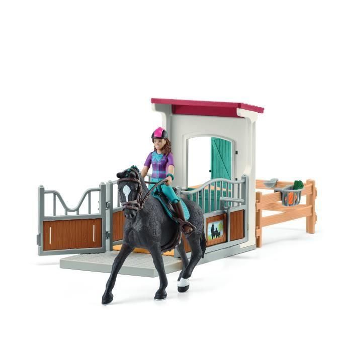 Horse Box Lisa y Storm, figura de caballo y accesorios, SCHLEICH 42709 Horse Club, 5 años 1