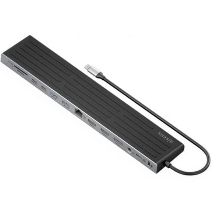 Hub USB Aisens ASUC-13P042-GR Gris 100 W 0 Hub USB Aisens ASUC-13P042-GR Gris 100 W 0