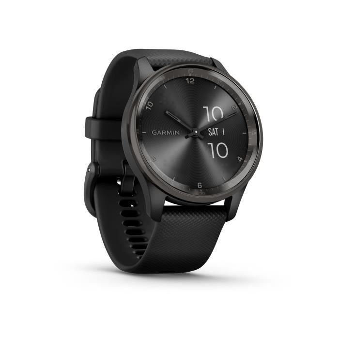 Garmin GAR0753759309428 Reloj Conectado Vivomove de Tendencia con Correa de Silicona Black WW