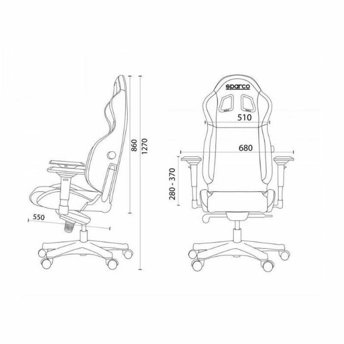 Icon Silla Gaming-Oficina Negro-Negro S00998NRNR 1