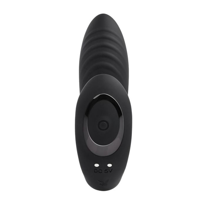 Vibrador Punto G Playboy Playboy Negro 4 Vibrador Punto G Playboy Playboy Negro 4