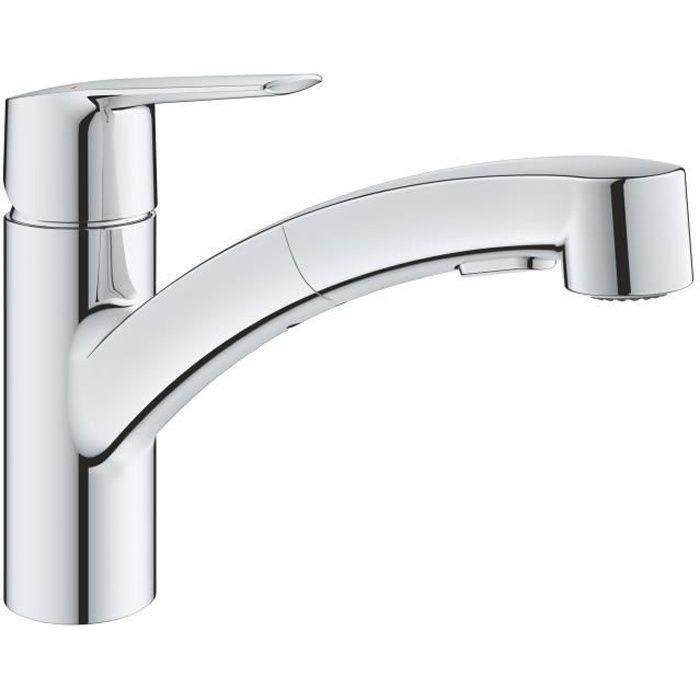 Grohe Mezclador Monomando de Fregadero, Acabado Cromo Grohe Mezclador Monomando de Fregadero, Acabado Cromo