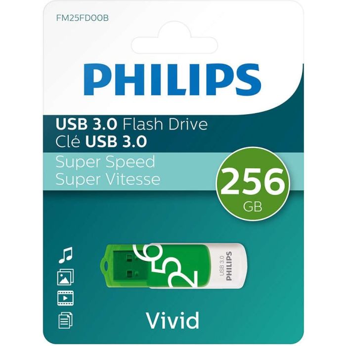 STICK Philips USB 3.0 256GB Vivid Edition Spring Green 2 STICK Philips USB 3.0 256GB Vivid Edition Spring Green 2