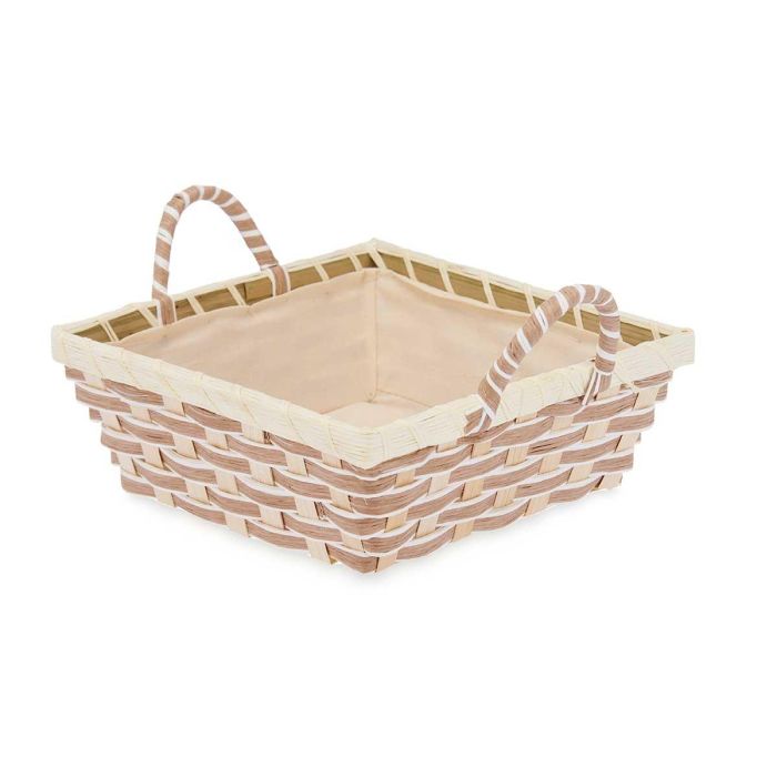 Cesta Asas Trenzado Cuadrada Kinvara 25X13CM (24 Unidades) 1 Cesta Asas Trenzado Cuadrada Kinvara 25X13CM (24 Unidades) 1