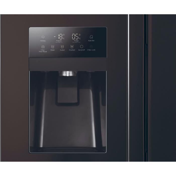 Frigorífico americano - HAIER - SBS 90 Serie 3 HSR3918EIPB - Clase E - 515 L - 180 x 90 x 65,9 cm - Negro 2 Frigorífico americano - HAIER - SBS 90 Serie 3 HSR3918EIPB - Clase E - 515 L - 180 x 90 x 65,9 cm - Negro 2