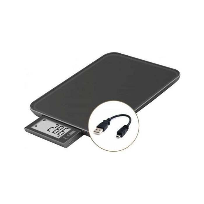 Báscula culinaria - Slide 10 - Negra - USB - Reparable Báscula culinaria - Slide 10 - Negra - USB - Reparable