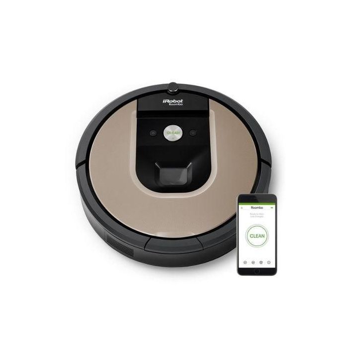 ROBOT ASPIRADOR IROBOT ROOMBA 966 - 2 CEPILLOS ANTIENREDOS MULTISUPERFICIE - MAYOR PODER DE SUCCIÓN - NAVEGACIÓN IADAPT 2.0 - PERFIL BAJO