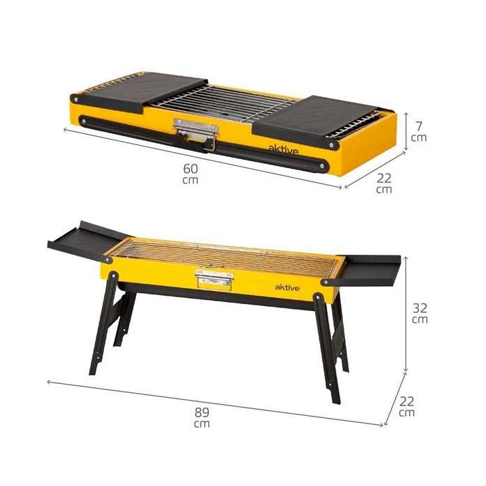 Barbacoa carbon plegable 89x22x32cm 3 Barbacoa carbon plegable 89x22x32cm 3