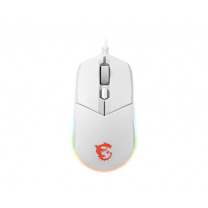 MSI CLUTCH GM11 WHITE Ratón Ambidextro Óptico 5000 DPI USB Tipo A, Ref. S12-0401950-CLA