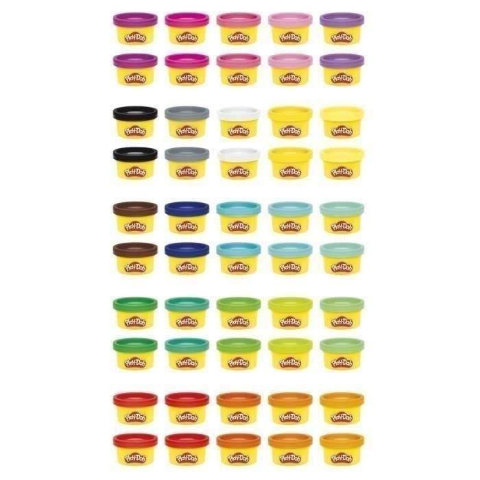 Play-Doh Caja de 50 botes de plastilina 1