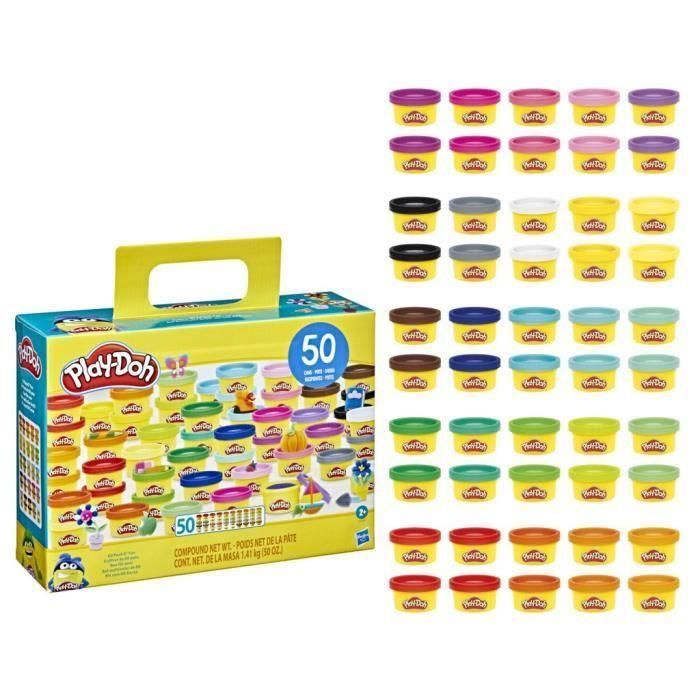 Play-Doh Caja de 50 botes de plastilina 2