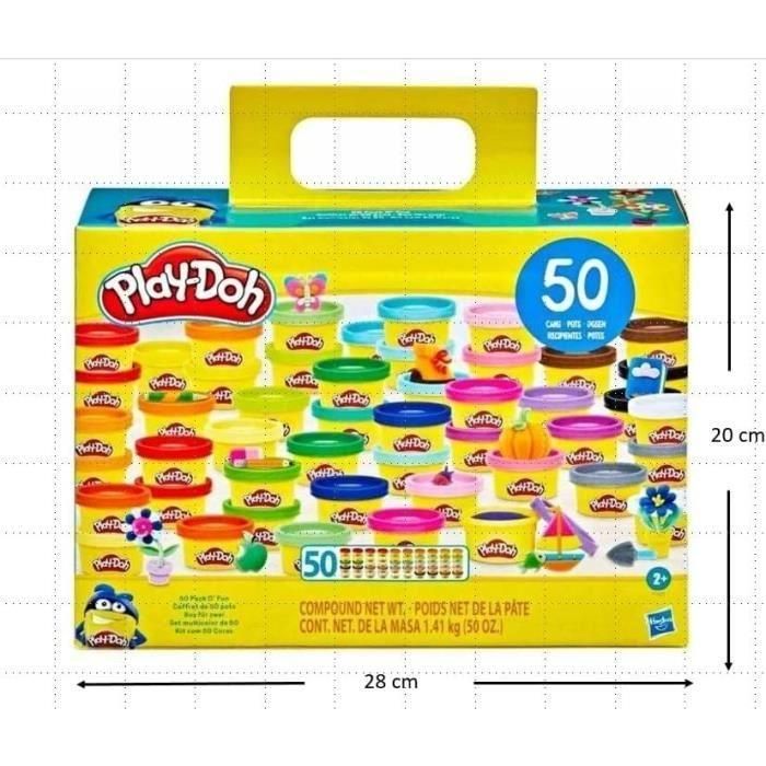 Play-Doh Caja de 50 botes de plastilina 4