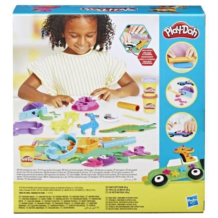 Play-Doh Safari box set, plastilina creativa de ocio para niños sobre el tema de los animales, juguetes para niños, a partir de 3 años 5