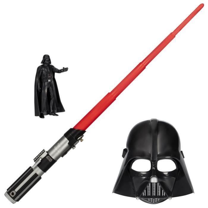 Darth Vader Dark Side Pack, sable láser rojo, máscara de Darth Vader y figura de 15 cm, accesorio, 4 años, Star Wars 1