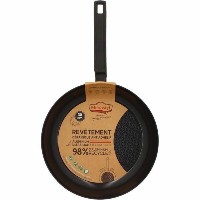 Menastyl 6020639 Sartén de Aluminio Forjado 30 cm Negro, Apta para Inducción y todo tipo de fuegos 1 Menastyl 6020639 Sartén de Aluminio Forjado 30 cm Negro, Apta para Inducción y todo tipo de fuegos 1