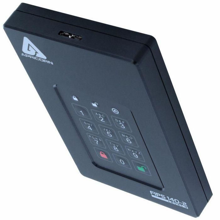Apricorn SSD Aegis Fortress L3 2TB, USB 3.1, Protección por Contraseña, Cifrado Hardware AES XTS 256-bit FIPS 140-2 Nivel 3 3