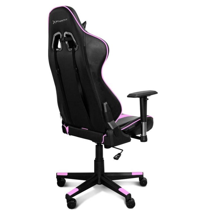 Phoenix Silla Gaming Tournament Cuero PU Rosa, Ergonómica, Reposabrazos 2D Ajustables, Reclinable 170º, Pistón Clase 3, 150kg 4 Phoenix Silla Gaming Tournament Cuero PU Rosa, Ergonómica, Reposabrazos 2D Ajustables, Reclinable 170º, Pistón Clase 3, 150kg 4