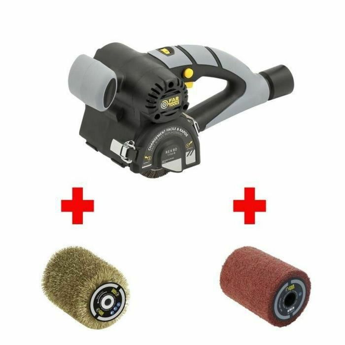 Fartools 115018 Renovador Compacto REX80 Pack Multiuso con Cepillos de Latón y Fibra Sintética para Decapar, Raspar Madera y Metal Fartools 115018 Renovador Compacto REX80 Pack Multiuso con Cepillos de Latón y Fibra Sintética para Decapar, Raspar Madera y Metal