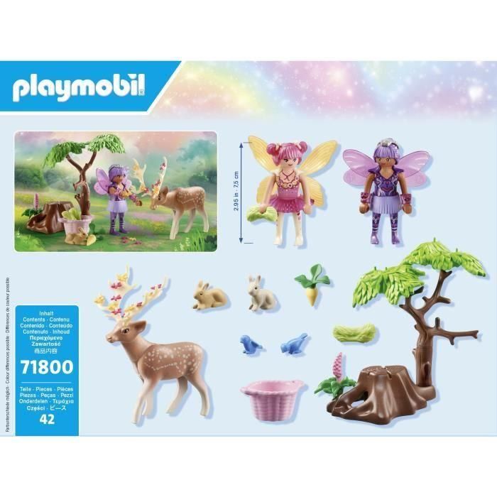 Playmobil 71800 Starter Pack Hadas con Animales del Bosque: figuras de hadas, ciervo, conejos y pájaros. Edad +4 años. 5 Playmobil 71800 Starter Pack Hadas con Animales del Bosque: figuras de hadas, ciervo, conejos y pájaros. Edad +4 años. 5