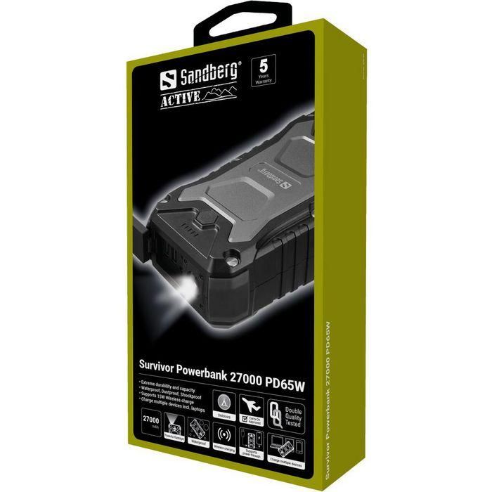 Sandberg Survivor Powerbank 27000 PD65W 3 Sandberg Survivor Powerbank 27000 PD65W 3