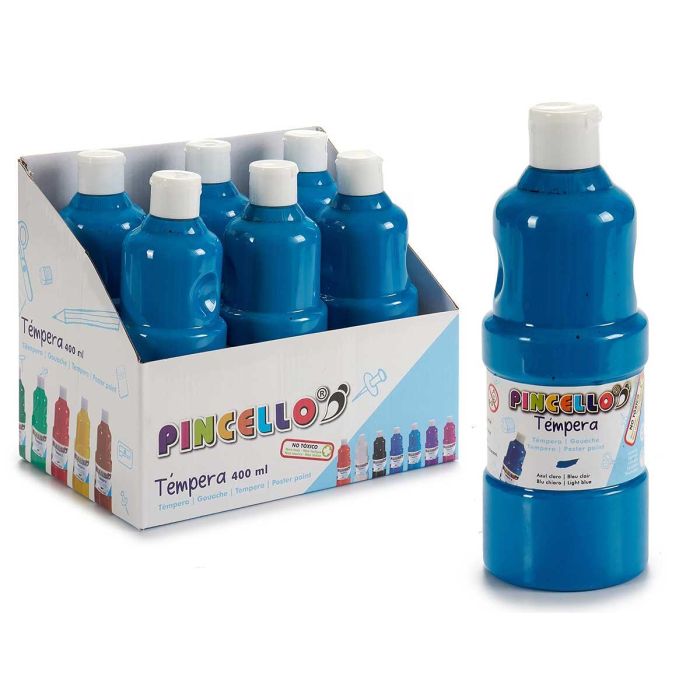 Pintura Tempera Pincello 400 ml Azul Claro - 6.5x18x6.5 cm (24 Unidades) Pintura Tempera Pincello 400 ml Azul Claro - 6.5x18x6.5 cm (24 Unidades)