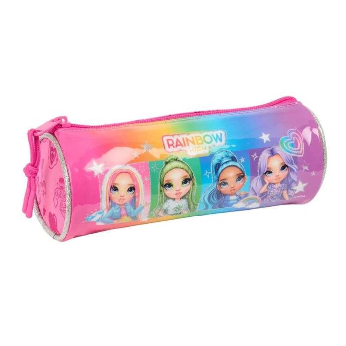Safta Estuche Escolar Portatodo Redondo Rainbow High Shine con 1 Cremallera 70x70x200 mm 0 Safta Estuche Escolar Portatodo Redondo Rainbow High Shine con 1 Cremallera 70x70x200 mm 0
