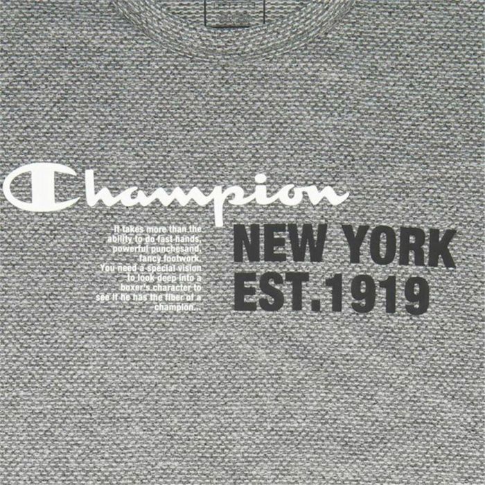 Camiseta Deportiva de Manga Corta Champion  Crewneck Gris oscuro 2
