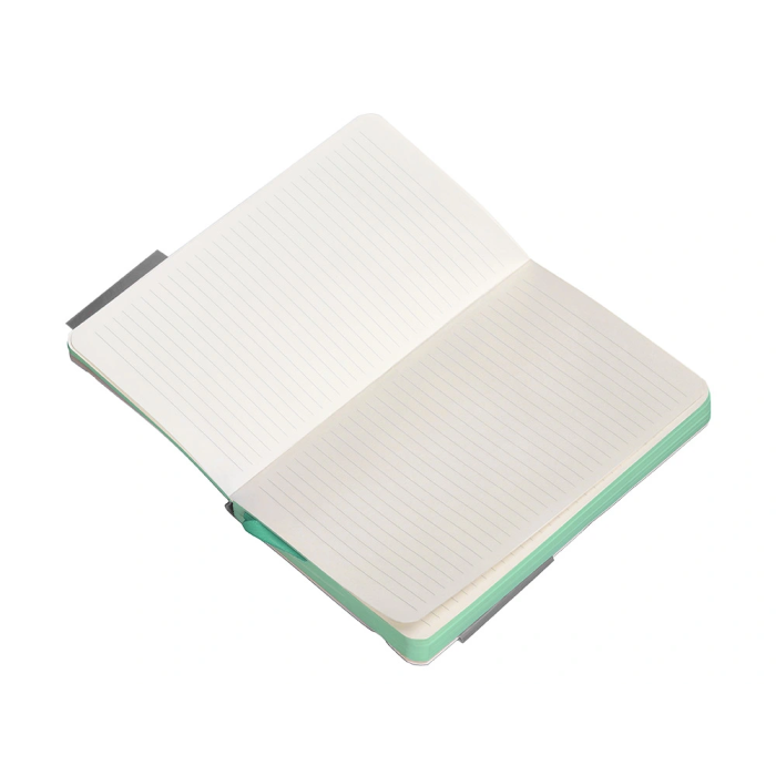 Antartik Cuaderno A6 Tapa Blanda Rayas Gris y Turquesa, 100 Hojas 80gr FSC 8