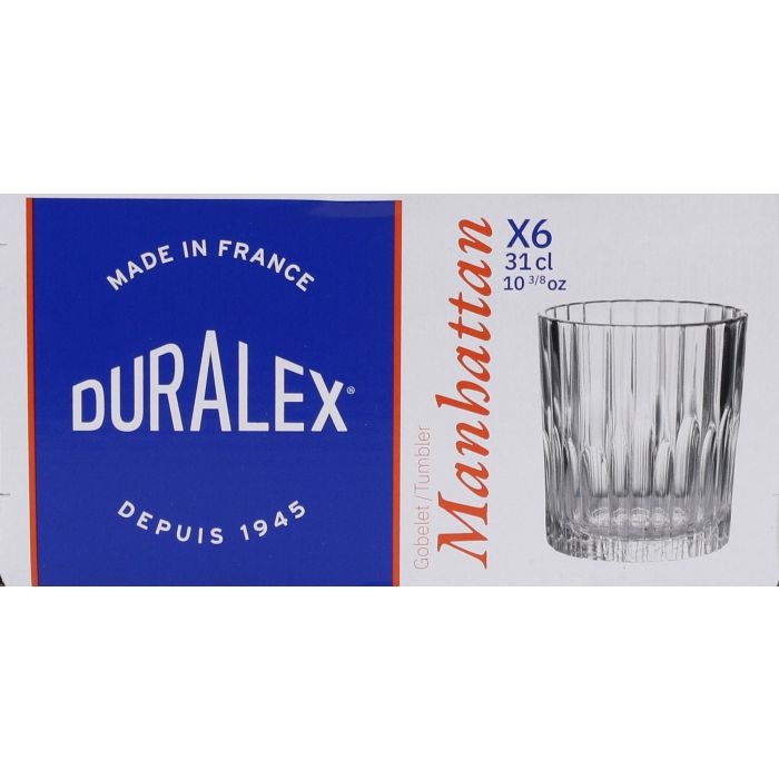 Duralex Set de 6 Vasos Manhattan 31 cl Transparente (8 Cajas) 2