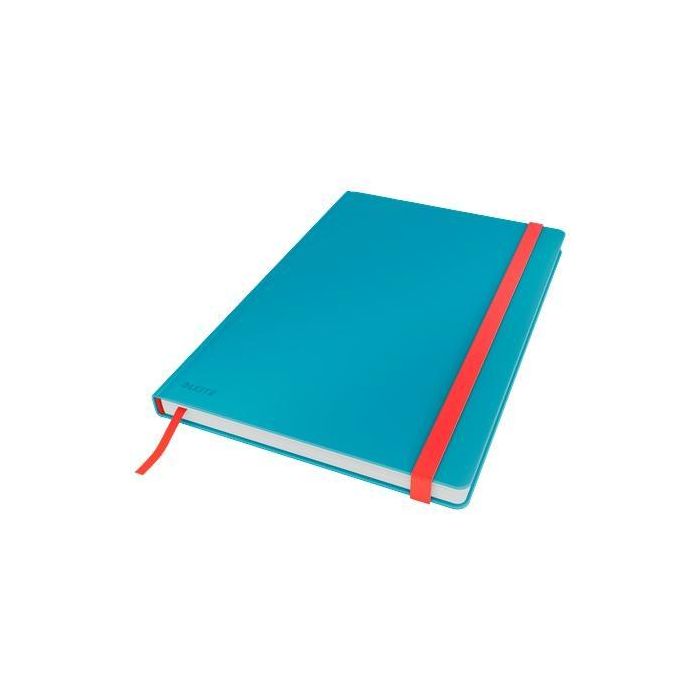 Leitz Cuaderno De Notas Cosy Touch 80H Cuadriculado Din B5 Azul, Tamaño Grande, Papel Libre De Ácido, Cubiertas Rígidas