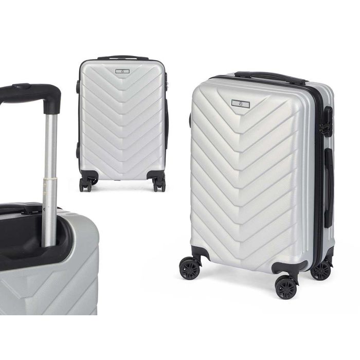 Maleta de Cabina ABS Gris Claro Arte Regal 38x57x23 cm Maleta de Cabina ABS Gris Claro Arte Regal 38x57x23 cm