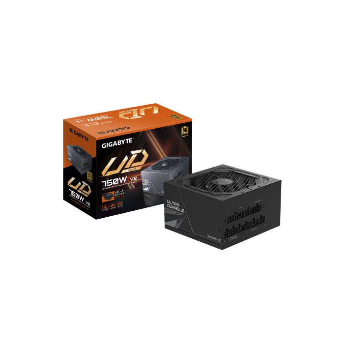 GIGABYTE UD750GM PG5 V2 28200-U75GB-1CEUR Fuente Alimentación 750W 80 PLUS Gold Modular PCIe Gen 5.1 ATX 3.1 0 GIGABYTE UD750GM PG5 V2 28200-U75GB-1CEUR Fuente Alimentación 750W 80 PLUS Gold Modular PCIe Gen 5.1 ATX 3.1 0