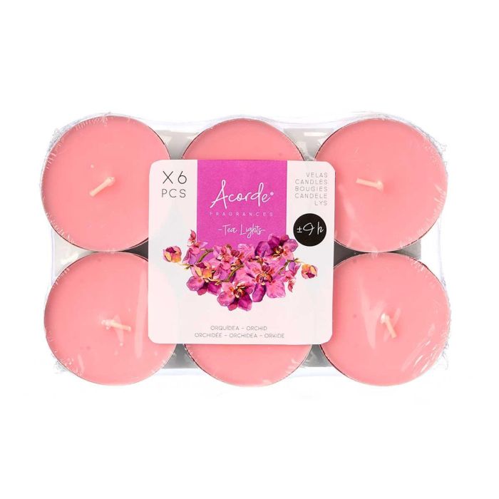 Set 6 Tea Light Maxi 9 H Orquidea Acorde 17X2CM (24 Unidades) 1 Set 6 Tea Light Maxi 9 H Orquidea Acorde 17X2CM (24 Unidades) 1