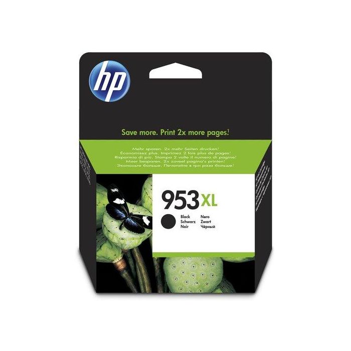 HP 953xl Cartucho Tinta Original Negro 2000 Páginas para OfficeJet Pro 7730/7740/8725/8730/8740/8745