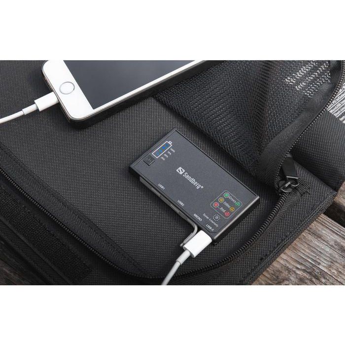 Sandberg Solar Charger 21W 2xUSB+USB-C 2 Sandberg Solar Charger 21W 2xUSB+USB-C 2