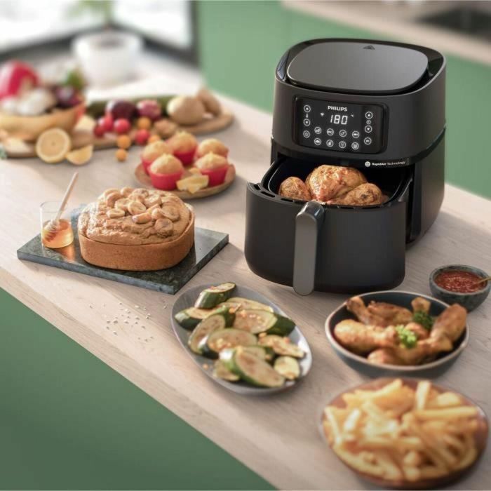 Freidora de Aire Philips HD9285/93 Negro Negro/Plateado 2000 W 7 Freidora de Aire Philips HD9285/93 Negro Negro/Plateado 2000 W 7