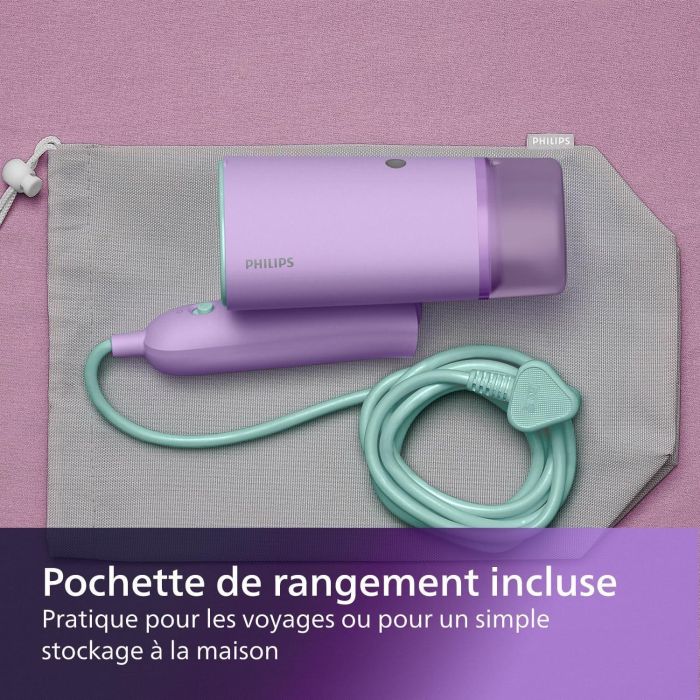 Philips STH3010/70 Vaporizador de mano para ropa Serie 3000, 1000W, 20 g/min vapor, listo en 30s, depósito 100ml desmontable 3