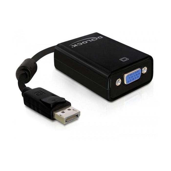 DeLock 61848 Adaptador DisplayPort 1.2 a VGA (Macho-Hembra) 0.125m Negro 0 DeLock 61848 Adaptador DisplayPort 1.2 a VGA (Macho-Hembra) 0.125m Negro 0
